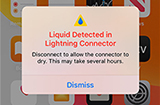iPhone出现接口检测到液体怎么办  提示对应解决方法