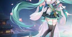 《阴阳师》全新联动角色 初音未来登场，专属新皮肤即将上线！