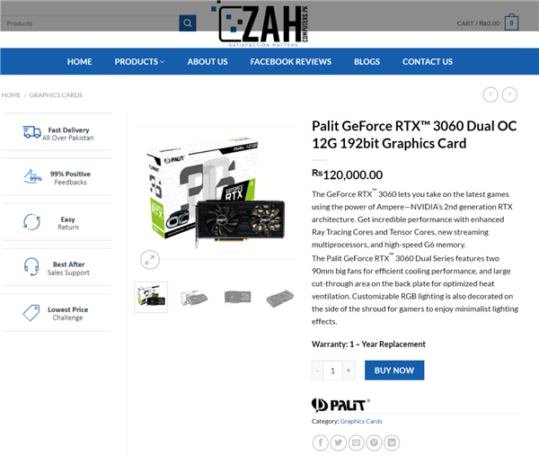 RTX 3060国外大量开卖：售价约4826元