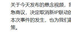 争议太大！《胜利女神》宣布取消和神秘IP的联动