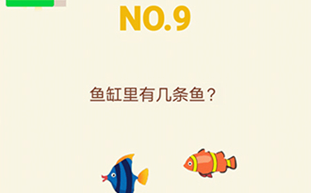 大脑转转转第9关攻略  鱼缸里有几条鱼