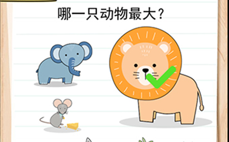 我答题贼6第1关攻略  哪一只动物最大
