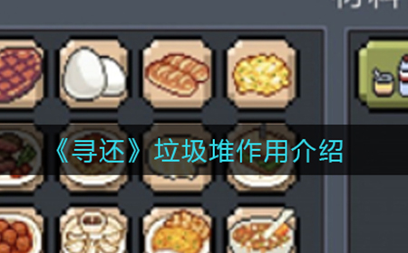 寻还垃圾堆有什么用  垃圾堆作用介绍
