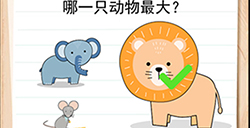 我答题贼6第1关攻略  哪一只动物最大