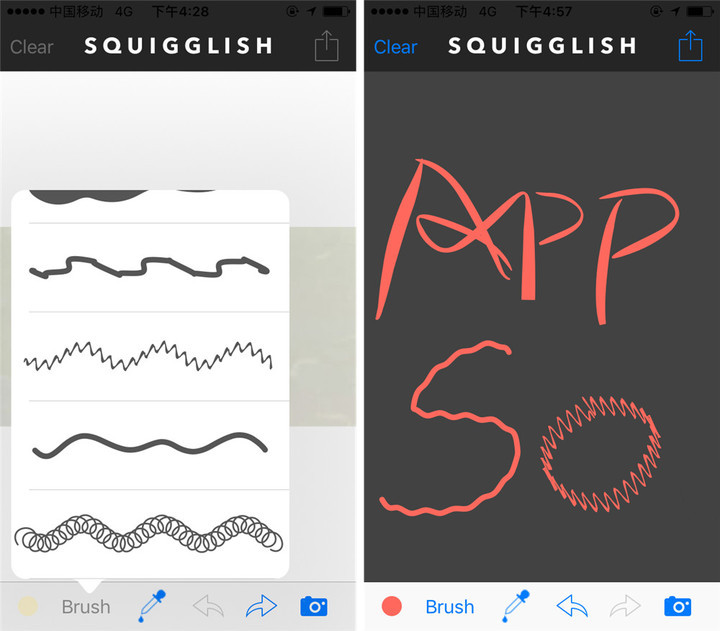 应用日推荐  让你画的线条摇摆起来《Squigglish!》