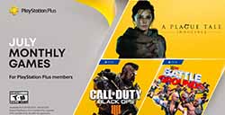 PS+欧美服七月免费游戏公布  3款游戏免费领取