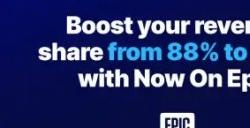 “Now on Epic”计划：独占游戏可获得发售六个月内全部收入