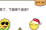 我不是猪头第80关攻略  天黑了下面哪个最亮