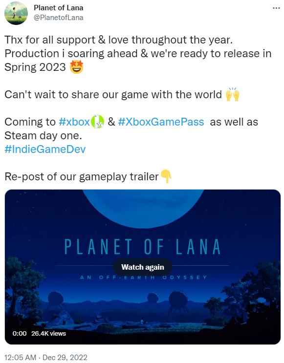 《拉娜的星球》明年春季发售 首发加入XGP