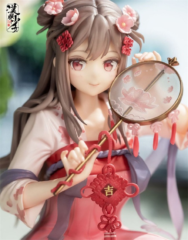 潮趣：插画师Anmi 汉服少女 映水芙蓉 1/7手办  又是我最喜欢的裸足