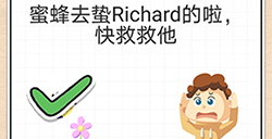 最强大脑急转弯第8关攻略  蜜蜂去蛰Richard的啦