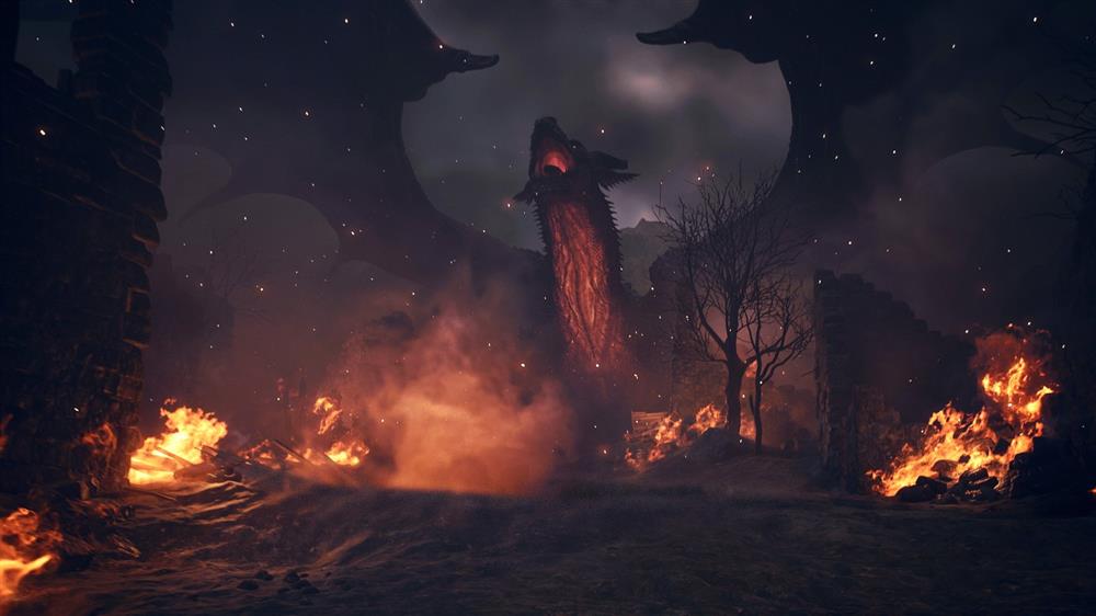 《龙之信条2》游戏新截图：巨龙嚣张 快去消灭它