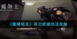暗魔领主双刀武器怎么玩  双刀武器玩法攻略