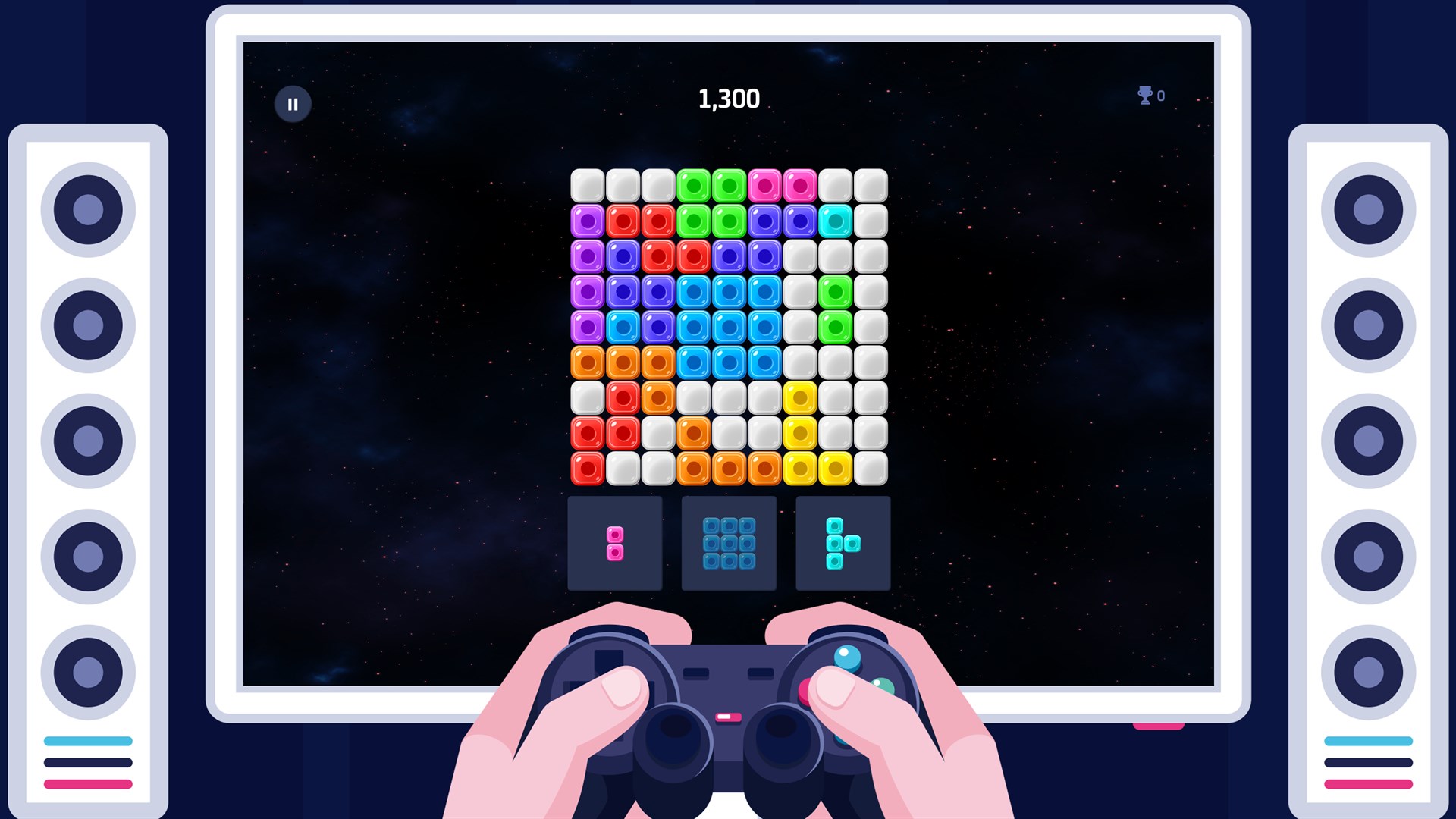 微软商城喜+1：解谜游戏《Block Puzzle INFINITE+》
