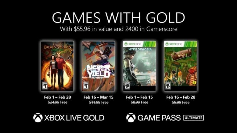 Xbox金会员2月会免游戏公布  共有4款作品