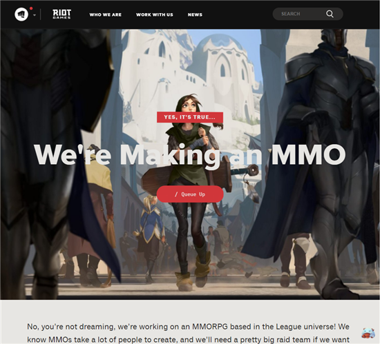 拳头表示《英雄联盟》世界观MMO正在开发