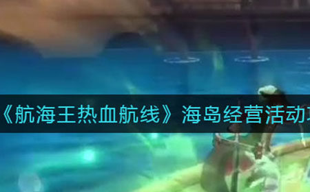 航海王热血航线海岛经营活动怎么玩  海岛经营活动攻略