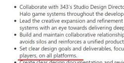 微软官方招聘信息显示 《光环》新作不再是Xbox主机独占！