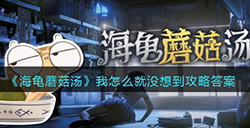 海龟蘑菇汤我怎么就没想到怎么过  我怎么就没想到攻略答案
