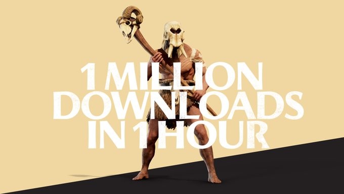 《全面战争传奇：特洛伊》上线1小时下载量超100万