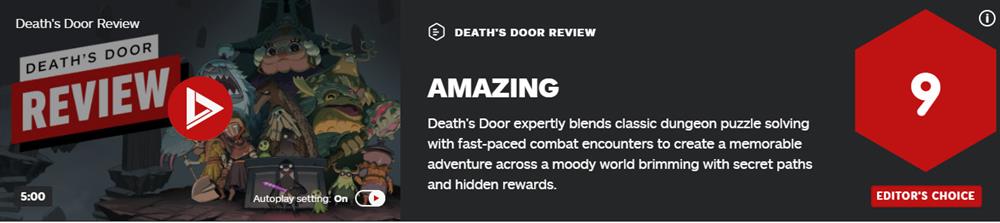 《死亡之门》首批媒体评分公开  IGN评分9分