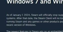 Steam客户端明年起不再支持Win7/8/8.1系统