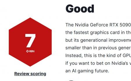 RTX 5090 IGN 7分：新性能之王，但代际提升太小