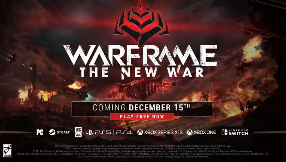 《星际战甲》“新世之战”更新新预告 将于12月15日上线