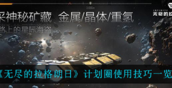无尽的拉格朗日计划圈使用有什么技巧  计划圈使用技巧一览
