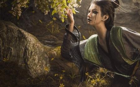 《黑神话》攻略——3D新艺术图欣赏 四妹卧溪边嗅起花香