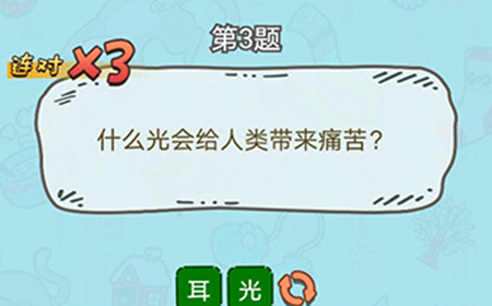 脑洞奖金赛第3题答案  什么光会给人类带来痛苦
