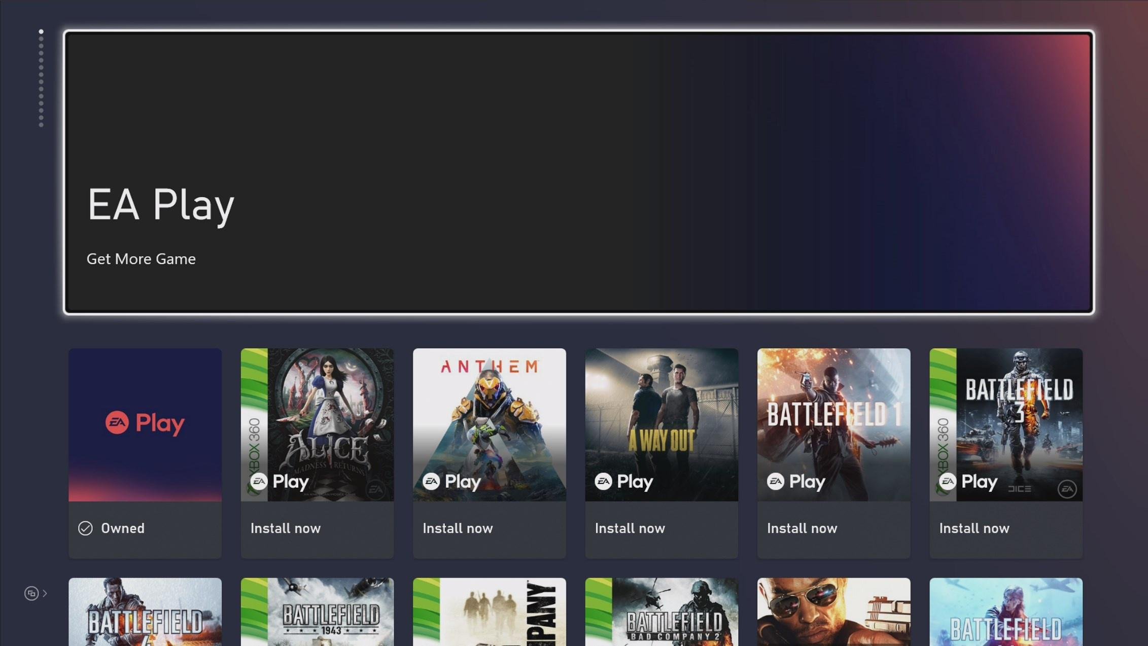 XGP订阅用户现可预装EA Play游戏