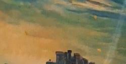 玩家晒出《艾尔登法环》DLC“黄金树幽影”超大油画作品