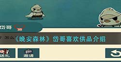 晚安森林岱哥喜欢什么  岱哥喜欢供品介绍