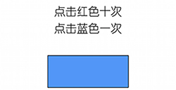 烧脑游戏大师第6关攻略  点击红色十次点击蓝色一次