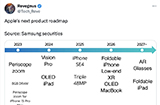 iPhone SE 4 或将明年推出  折叠屏手机 / iPad定档 2026 年后