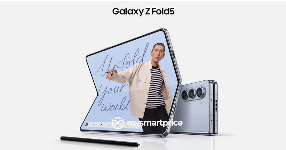 三星Galaxy Z Fold 5渲染图泄露：可完全折叠不留缝
