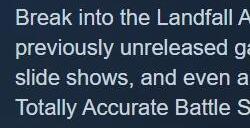 免费小游戏《Landfall Archives》上架Steam 好评率96%