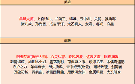 王者荣耀12月3日可换哪些史诗皮肤  皮肤碎片商店兑换表