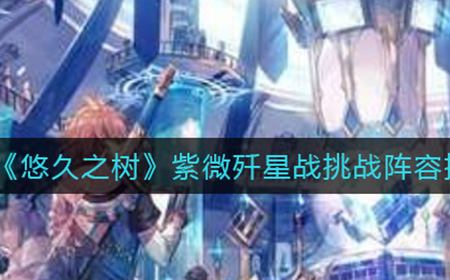 悠久之树紫微歼星战怎么过  紫微歼星战挑战阵容推荐