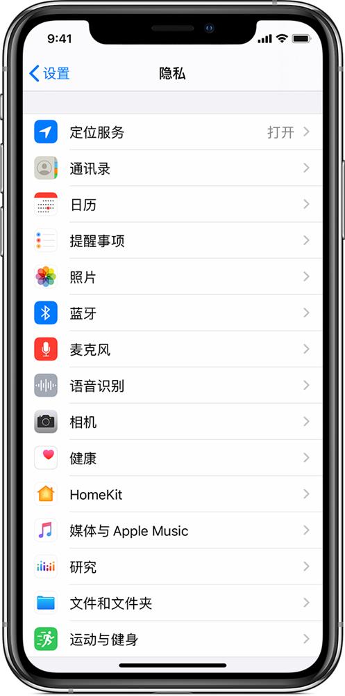 iPhone管理应用的访问权限方法