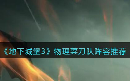 地下城堡3魂之诗物理菜刀队怎么搭配  物理菜刀队阵容推荐