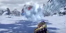 《怪物猎人：崛起》雪鬼兽实机演示    兴奋起来全身发红要当心