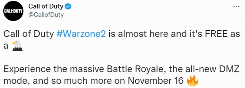 《使命召唤：战区2》发布全新预告片  游戏预载已开启