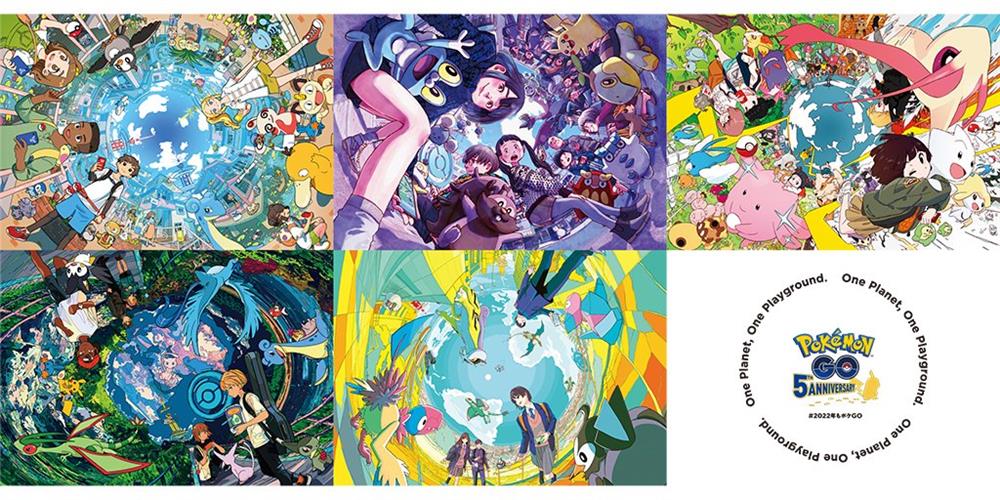 《宝可梦GO》五周年纪念请5位插画家绘制新艺图