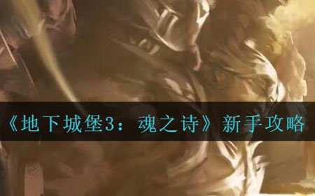 地下城堡3魂之诗新手攻略