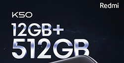 Redmi K50顶配版本12GB+512GB将于今天10点开启预售，5月31日20点正式发售，到手价为2899元