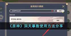 原神洞天摹数怎么使用  洞天摹数使用方法分享
