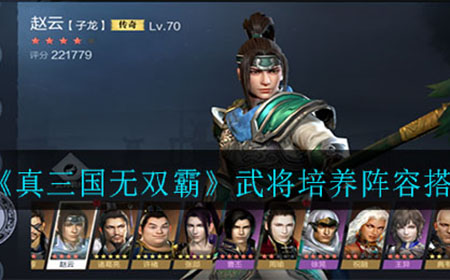 真三国无双霸武将阵容怎么搭配  武将培养阵容搭配攻略