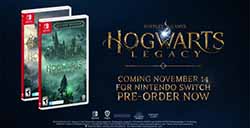 《霍格沃茨之遗》发布Switch版预告视频 将于11月14日发售